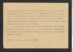 Seite 2, Verpflichtungserklärung, Beilage 7 zum Verzeichnis "Grabungs Aufzeichnungen von Direktor Dr. Josef Bayer (Blaue Bücheln)" (NHMW-PRAE-BBB-Verzeichnis-Beilage-07)
